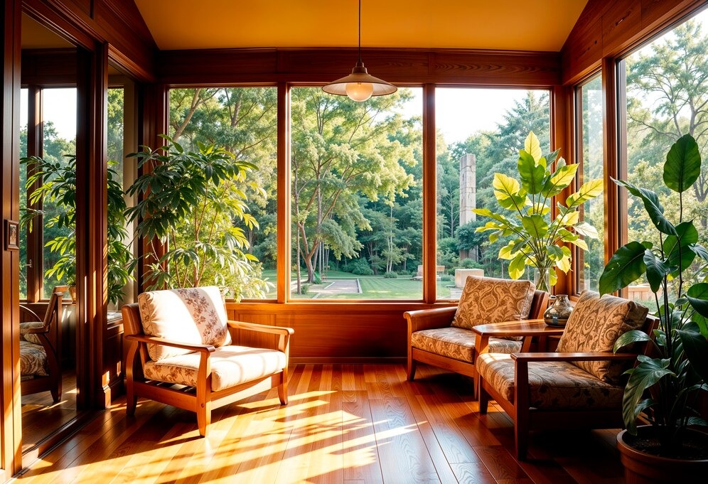 A collection of sunroom design ideas showcasing various styles, colors, and furniture arrangements for home inspiration